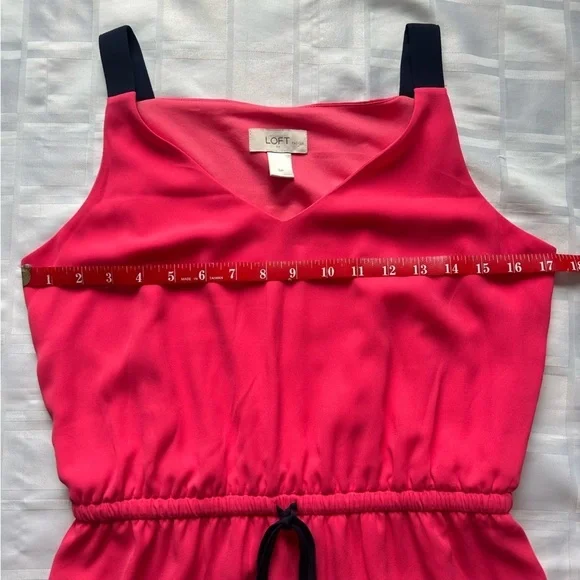 Ann Taylor Loft Factory Pink & Blue Colour Block Dress - Picture 4 of 11